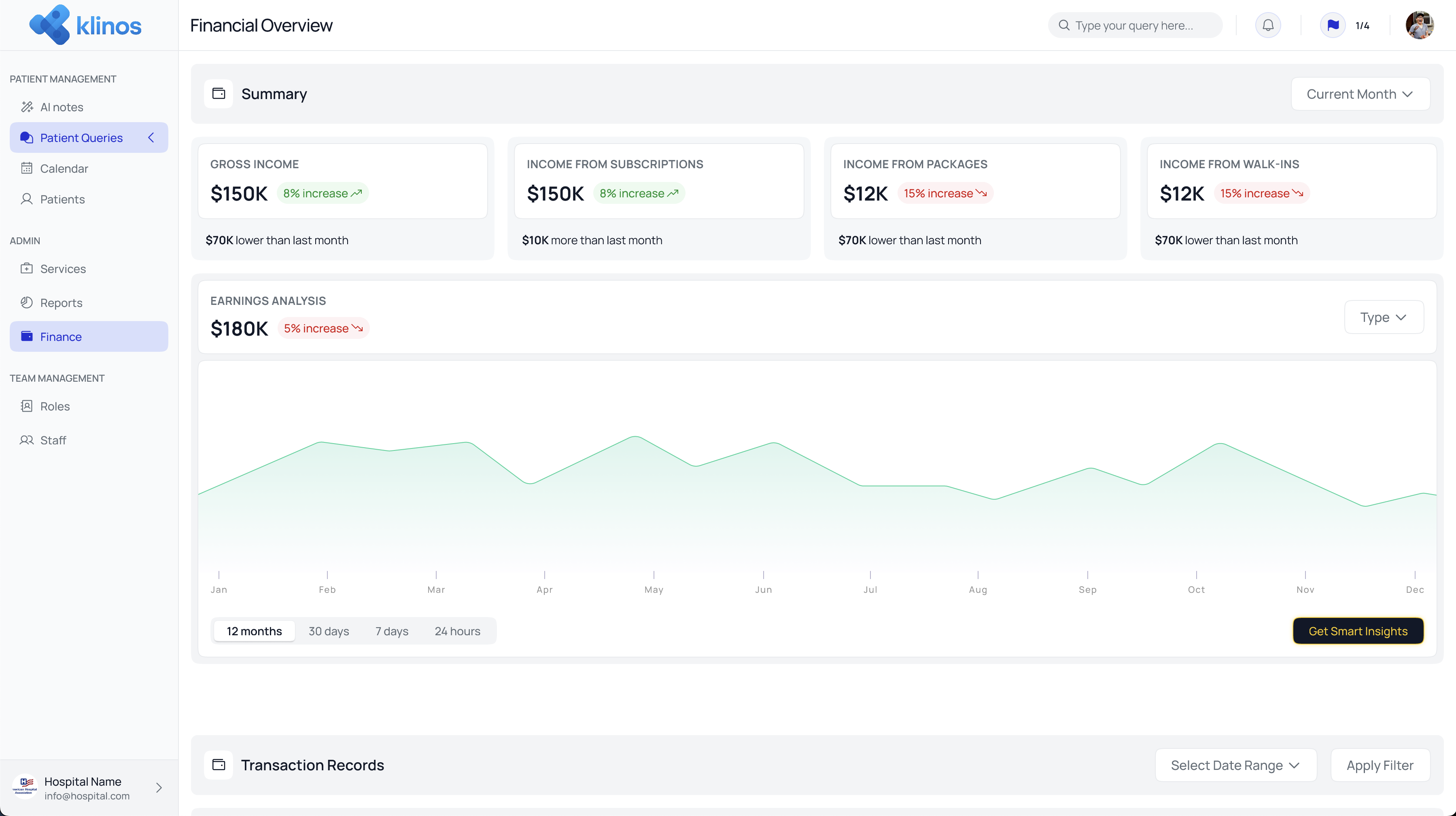Healthcare Platform UI